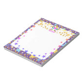 Mermaid Unicorn Personalisiert Kids Notizblock (Rotiert)