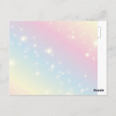 Mermaid unter dem Meeresgeburtstag Postkarte Einla (Rückseite)