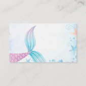 Mermaid unter dem Schiff Windeln Raffle Request Ca Begleitkarte (Rückseite)