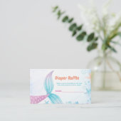 Mermaid unter dem Schiff Windeln Raffle Request Ca Begleitkarte (Stehend Vorderseite)