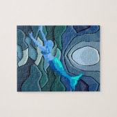 Mermaid unter Wasser Puzzle (Horizontal)