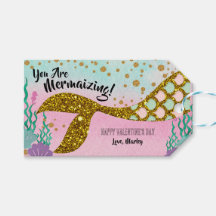 Mermaid Valentine Tag