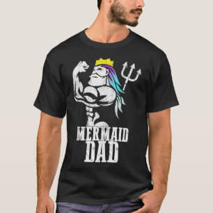 Mermaid Vater Pose Trident Merdad New Mer Vater Br T-Shirt