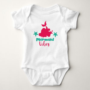 Mermaid Vibes, Mermaid Schwanz, Mermaid Silhouette Baby Strampler