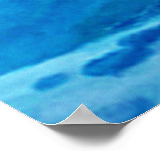 Mermaid Vintag Blue 2 Poster (Ecke)