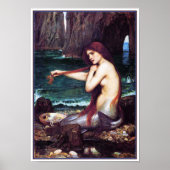 Mermaid von John Waterhouse Poster (Vorne)