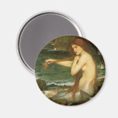 Mermaid von John William Waterhouse Magnet (Vorderseite/Rückseite)