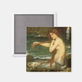 Mermaid von John William Waterhouse Magnet (Vorderseite/Rückseite)