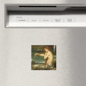 Mermaid von John William Waterhouse Magnet (In Situ (Geschirrspüler))