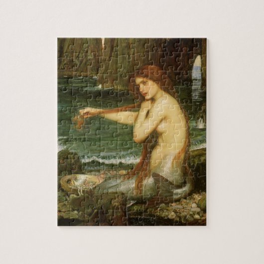 Mermaid von John William Waterhouse Puzzle (Vertikal)