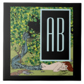 Mermaid von Koloman Moser Fliese (Vorderseite)