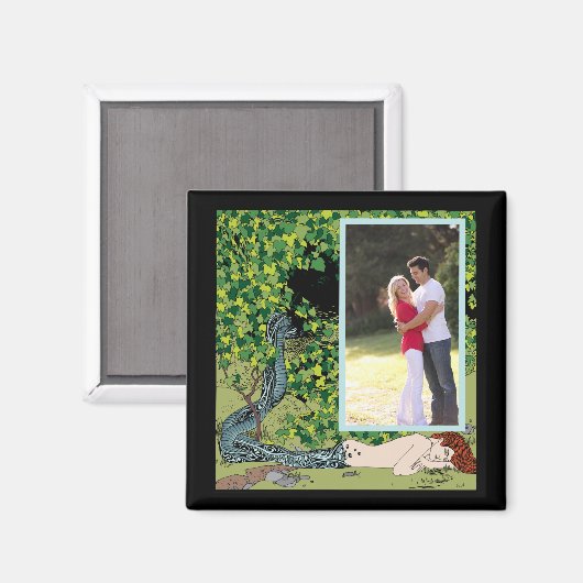 Mermaid von Koloman Moser mit Foto Magnet (Vorderseite/Rückseite)