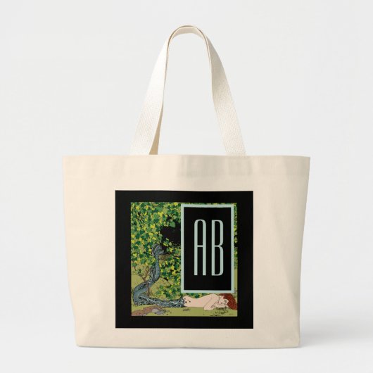 Mermaid von Koloman Moser Tragetasche (Vorne)