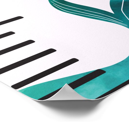 MERMAID WACHSTUMSCHART POSTER (Ecke)