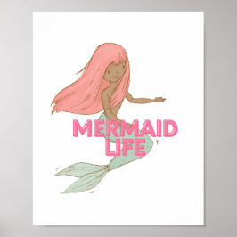 Mermaid Wall Art Poster
