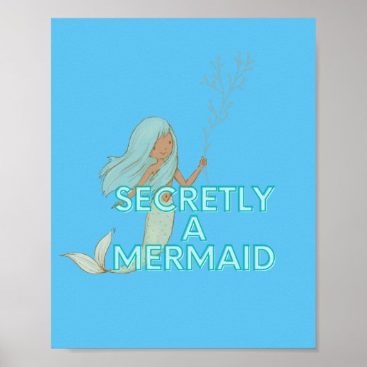 Mermaid Wall Art Poster (Vorne)