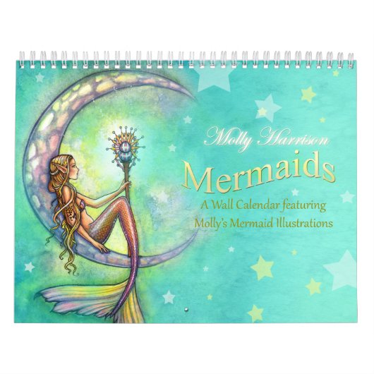 Mermaid Wall Calendar von Molly Harrison Kalender (Titelbild)