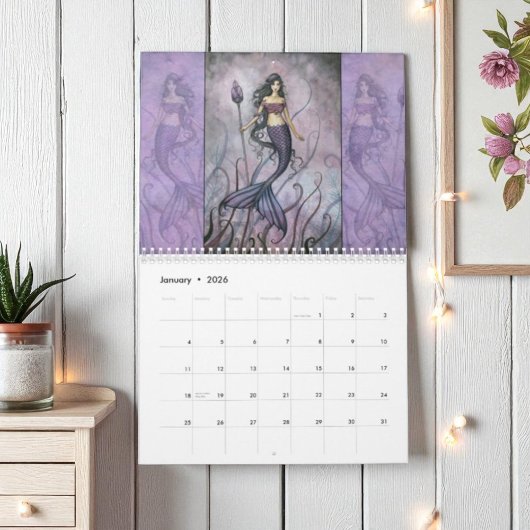 Mermaid Wall Calendar von Molly Harrison Kalender