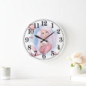 Mermaid Wall Clock Große Wanduhr (Zuhause)