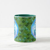 Mermaid Warrior Green Ich bin ein MERMAID Tasse (Zentrum)