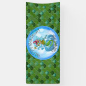 Mermaid Warrior Green Scales Banner (Vertikal)