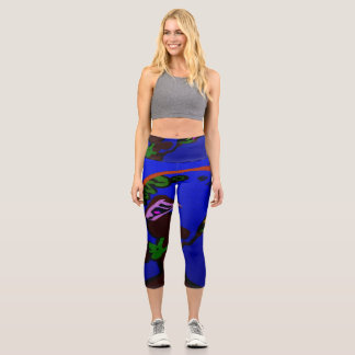 Mermaid Warrior Princess Capri Leggings