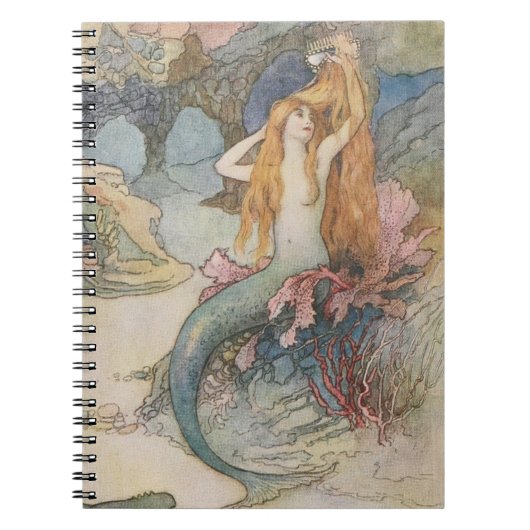 Mermaid Warwick Goble Notizblock (Vorderseite)