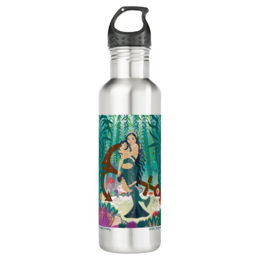 Mermaid Wasserflasche Edelstahlflasche (Vorderseite)