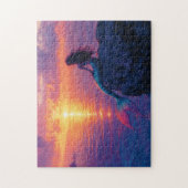Mermaid Watching a Sunset Art Puzzle (Vertikal)