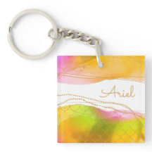 Mermaid Watercolor Art NAME Glam Sommer Ihr Spaß