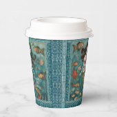 Mermaid Watercolor Birthday Pappbecher (Rechts)