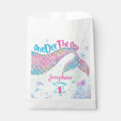 Mermaid watercolor first birthday geschenktütchen (Vorderseite)