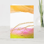 Mermaid Watercolor Happy Birthday Fun Karte (Rückseite)