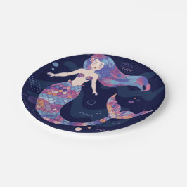 Mermaid Watercolor Pappteller