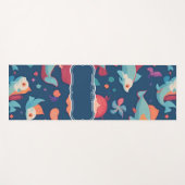 Mermaid Watercolor Personalisiertes Muster Yogamatte (Vorderseite (Horizontal))