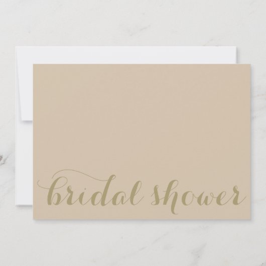 Mermaid Wedding Gown Old Bridal Dusche Einladung (Rückseite)