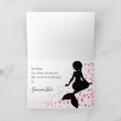 Mermaid Wedding wirst du meine Blume Girl Card sei Karte (Innenseite)