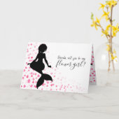 Mermaid Wedding wirst du meine Blume Girl Card sei Karte (Gelbe Blume)