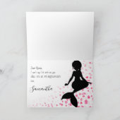 Mermaid Wedding wirst du meine Bridesmaid-Karte se Karte (Innenseite)