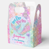 Mermaid whimsical first birthday custom geschenkschachtel (Geöffnet)