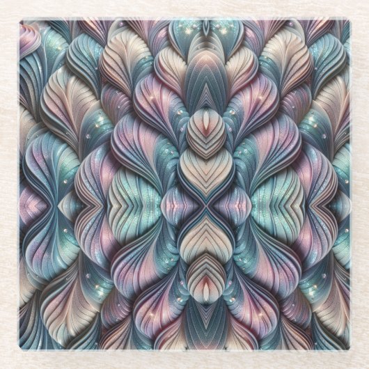 Mermaid Whispers Glasuntersetzer (Vorderseite)