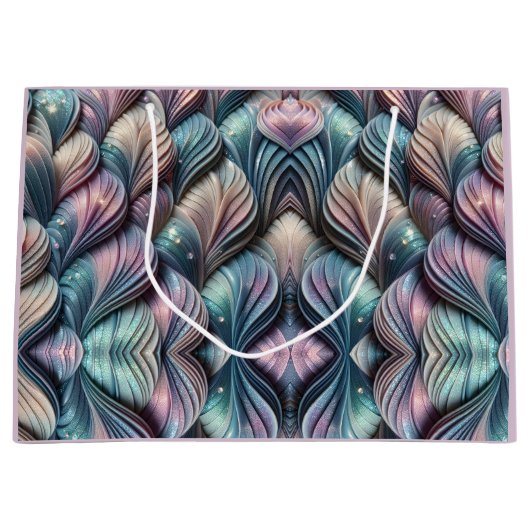Mermaid Whispers Große Geschenktüte (Vorderseite)