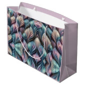 Mermaid Whispers Große Geschenktüte (Rückseite Schrägansicht)