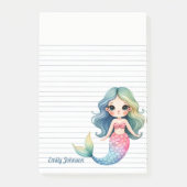 Mermaid Whispers Sticky Notes Post-it Klebezettel (Vorderseite)