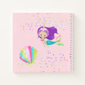 Mermaid will ein Einhorn-Girls-Journale werden Notizblock (Rückseite)