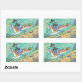 MERMAID WITCH, HALLOWEEN MERHORSE FANTASY STICKERS (Blatt)