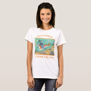 MERMAID WITCH, MERHORSE UNICORN, HALLOWEEN T - SHI T-Shirt