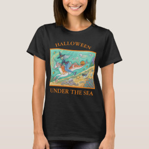 MERMAID WITCH, MERHORSE UNICORN, HALLOWEEN T - SHI T-Shirt