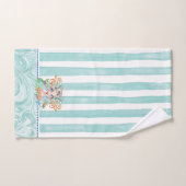Mermaid with Turtle and Blue Stripes Handtuch (Handtuch)