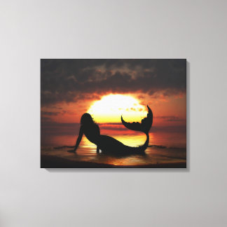 Mermaid Wrapped Canvas Leinwanddruck